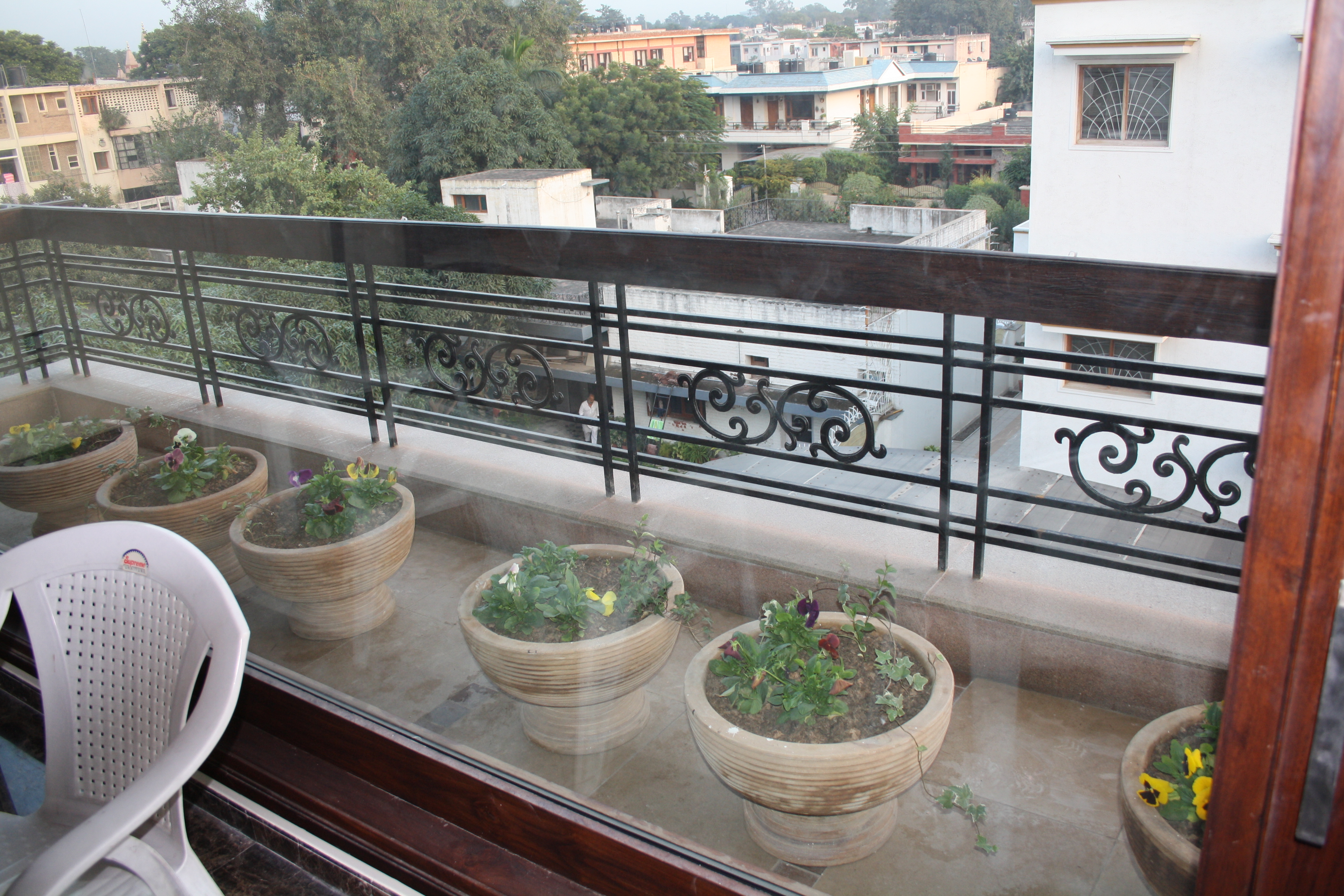 Balcony Railing with Planters — Railings
